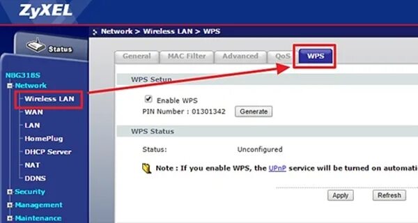 Подключение без wps Wps service