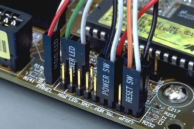 Подключение блока питания к материнской Светодиодная лампочка Power НDD LED для корпуса ПК к F_PANEL