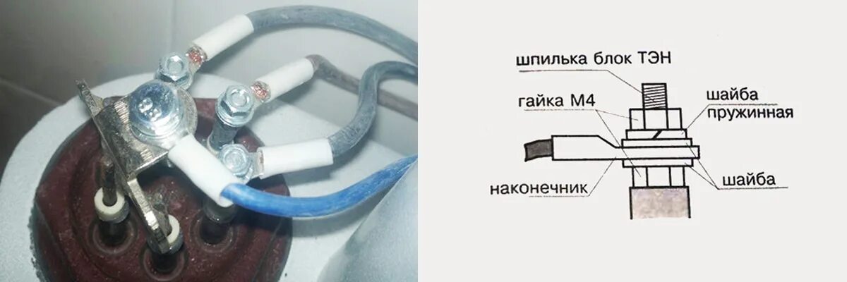 Подключение блока тэнов Типы подключения ТЭНов типа ЗВЕЗДА или ТРЕУГОЛЬНИК для трехфазной сети: схемы и 