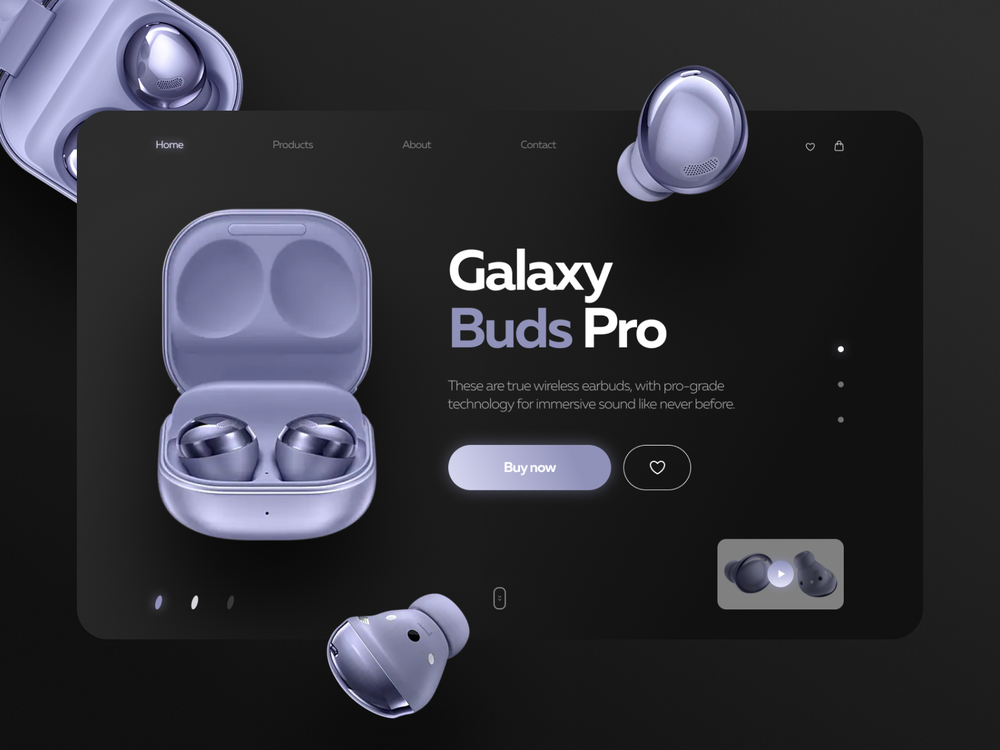 Подключение samsung galaxy buds 2 pro Galaxy Buds Pro concept Portfolio web design, Shopify website design, Web design