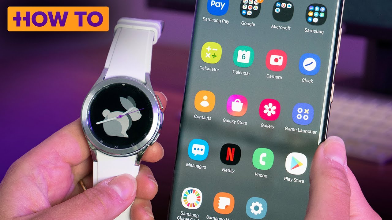 Подключение samsung watch 4 к iphone How to pair the Galaxy Watch 4 - YouTube