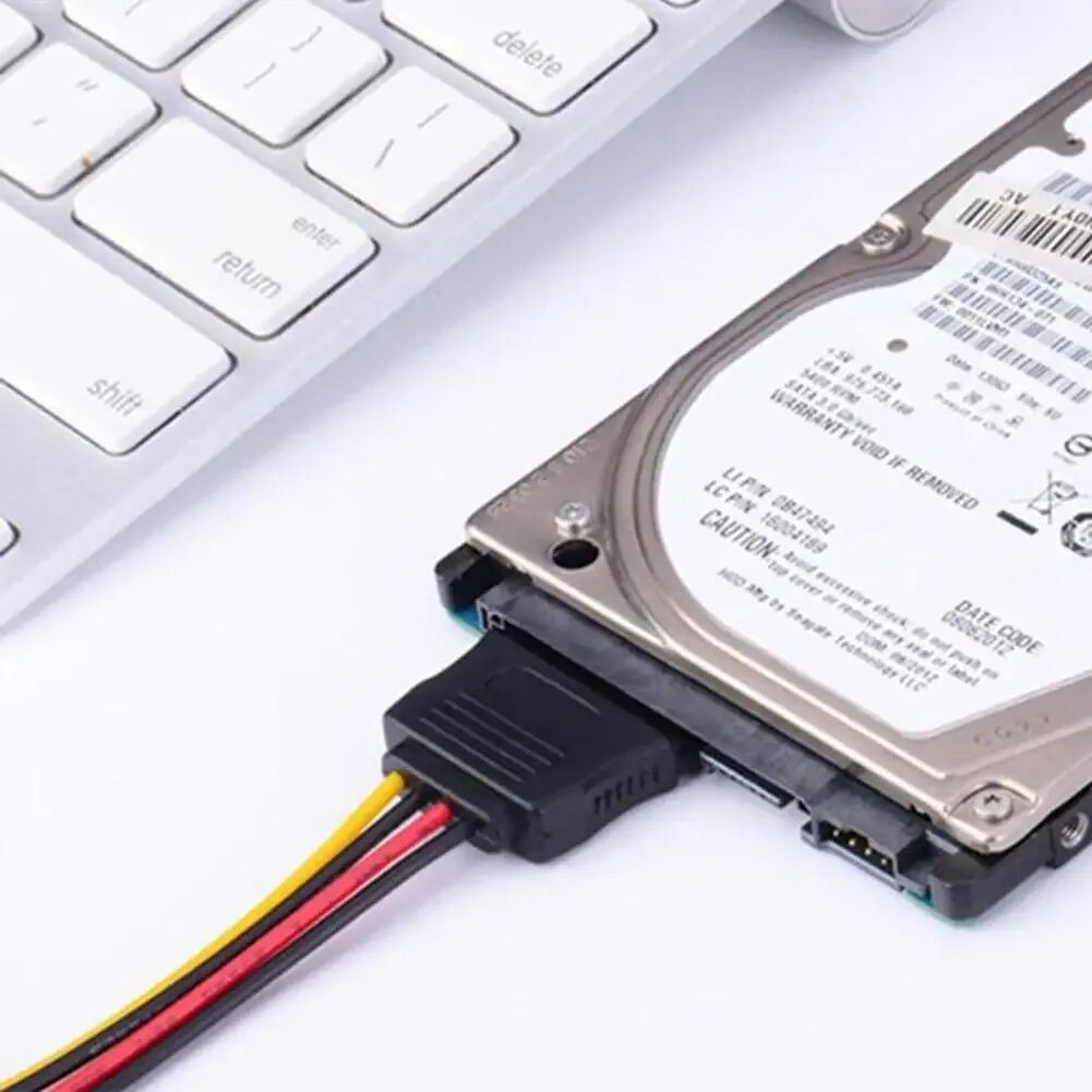 Подключение sata 2 SATA Мощность 15-pin Y сплиттер Кабель-адаптер мужчин и женщин для Жесткий диск 