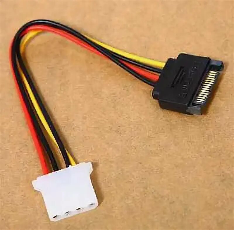 Подключение sata к блоку питания Новый 1X 4-Pin ide molex to 15-Pin Serial ATA SATA жесткий диск адаптер питания 