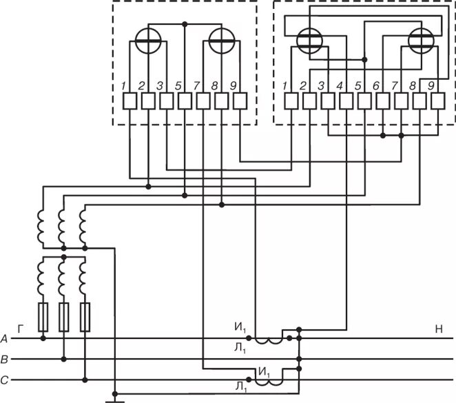 Подключение счетчика активной энергии Классификация, требования и схемы включения счетчиков электроэнергии - Электрооб