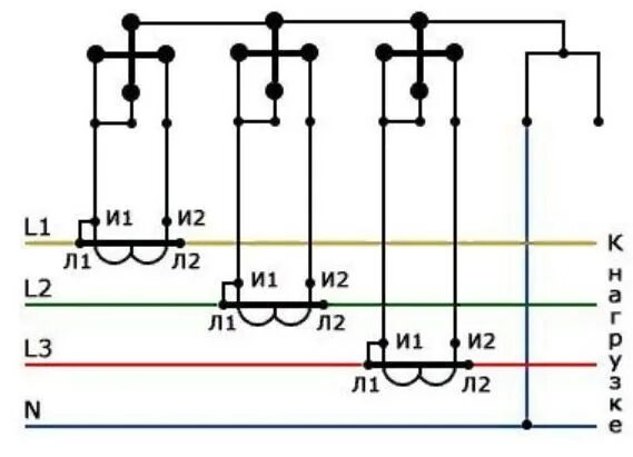 Подключение счетчика через 3 трансформатора тока Трансформаторы тока для электросчетчиков: подключение счетчика