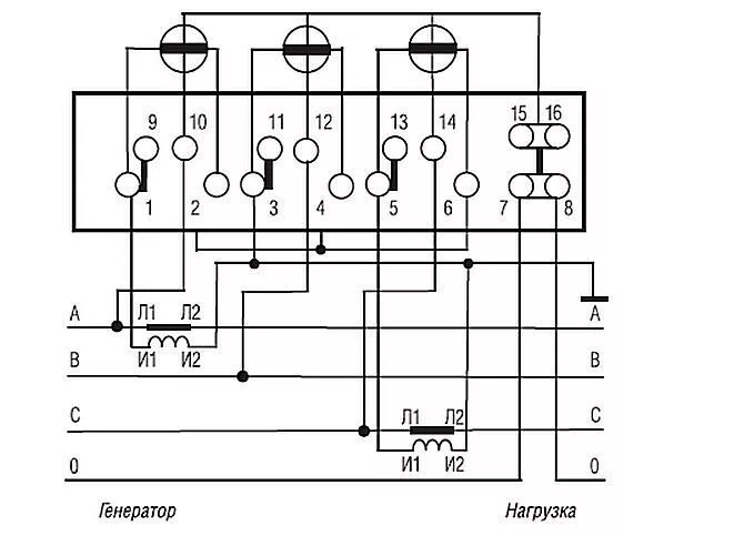 Подключение счетчика через два трансформатора тока Все схемы подключения счетчиков Меркурий