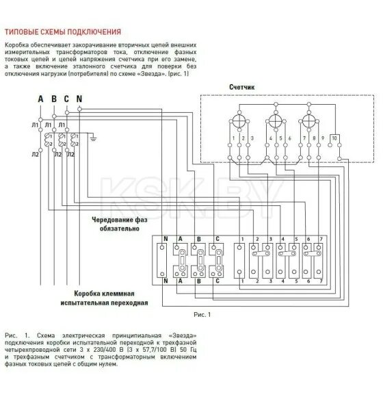 Подключение счетчика через икк Коробка испытательная переходная ЛИМГ301591.009 ЭнергоПрибор (Тв6.672.112) купит