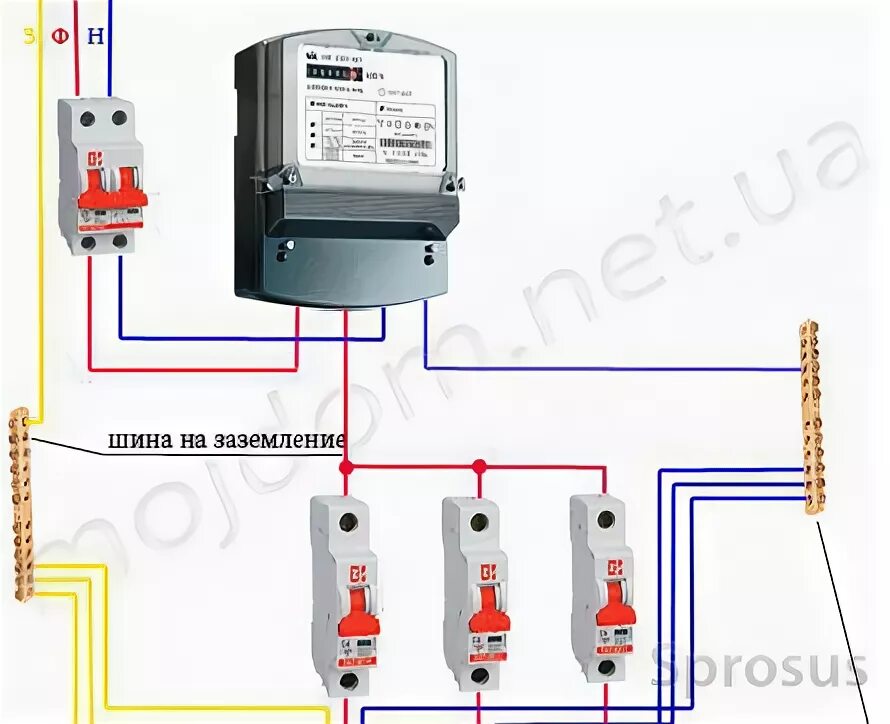Подключение счетчика электроэнергии в гараже своими руками Ответы Mail.ru: Подключение автомата к счетчику