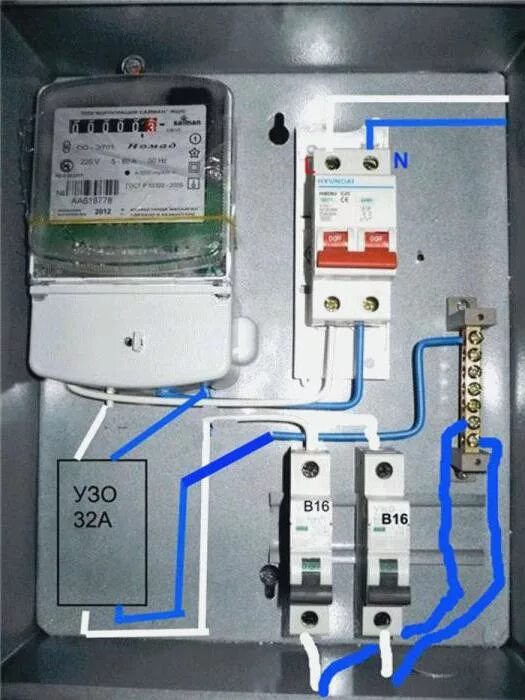 Подключение счетчика и автоматов в частном доме Ответы Mail.ru: Зачем после вводного автомата счётчика и узо ставят ещё дополнит