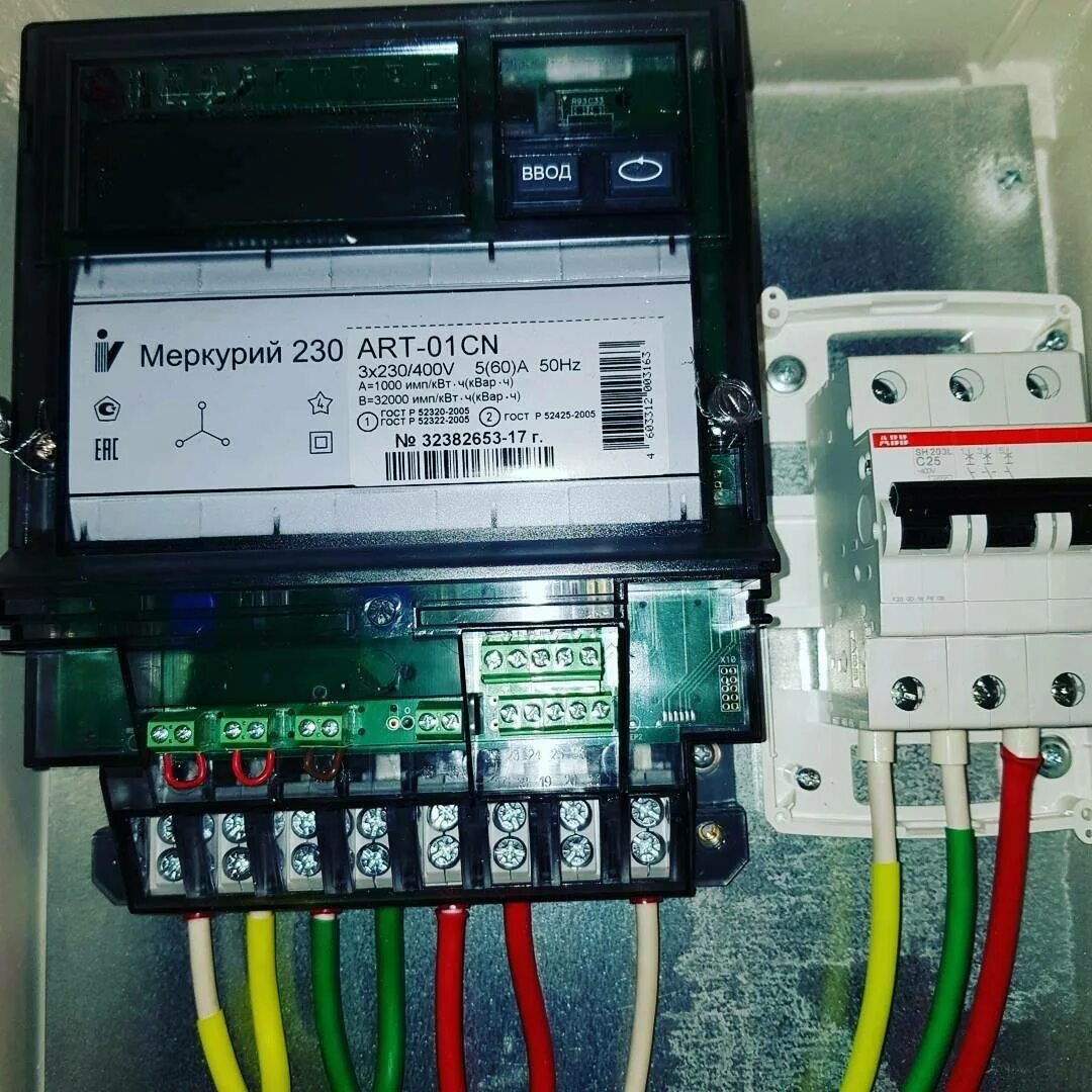 Подключение счетчика меркурий 231 Подключение электросчетчика трехфазного art 230