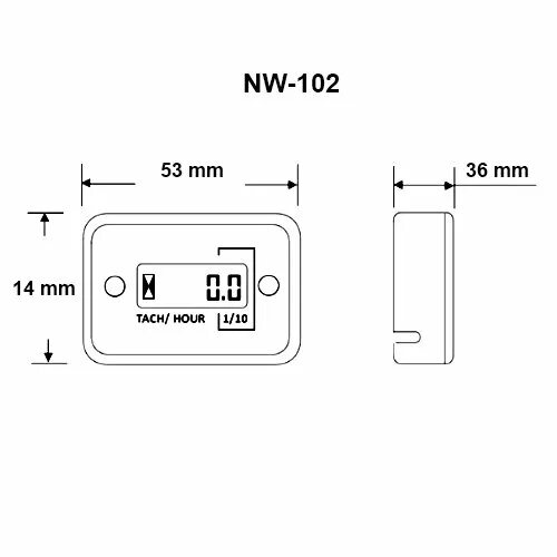 Подключение счетчика моточасов Счетчик моточасов с тахометром NW-102 - Универсальные Двигатели.РФ