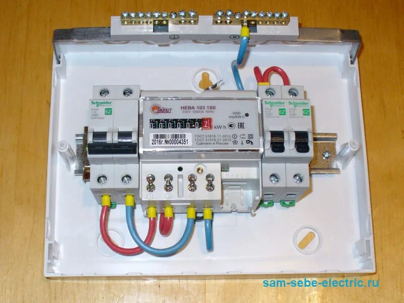 Подключение счетчика нева 101 1s0 Замена счетчика с пробками в квартире
