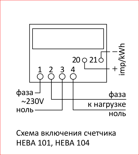 Подключение счетчика нева 101 1s0 Ответы Mail.ru: как его настроить и как подключить