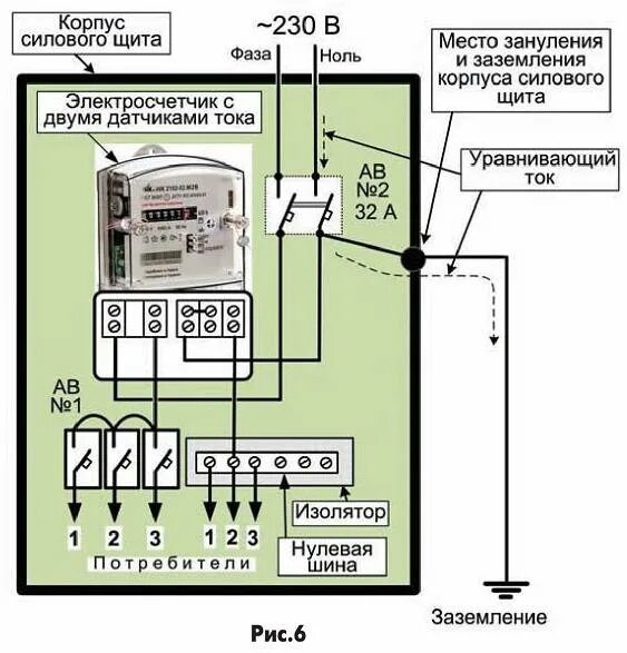 Подключение счетчика ник 2102 02 схема Цифровой электросчетчик схема подключения