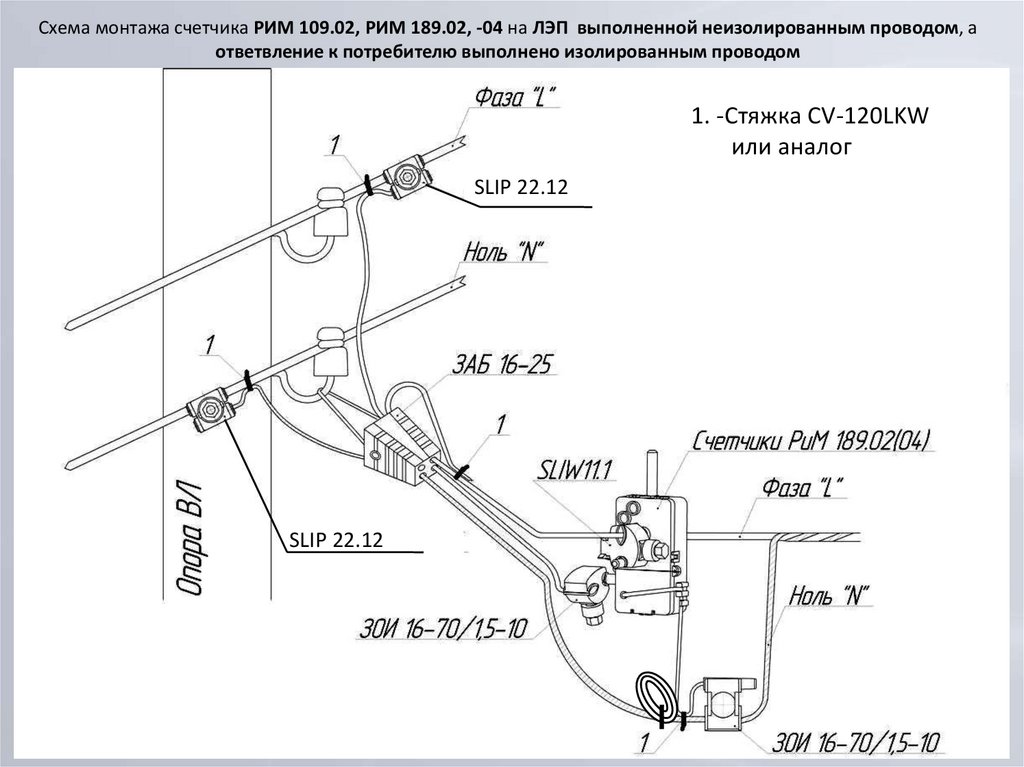 Подключение счетчика рим 189.26 Рим 189.26