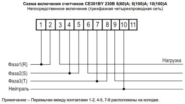 Подключение счетчика цэ6807бк Электросчетчик СЕ301 3-фазный 5(100)А - Счетчик электроэнергии электронный прямо