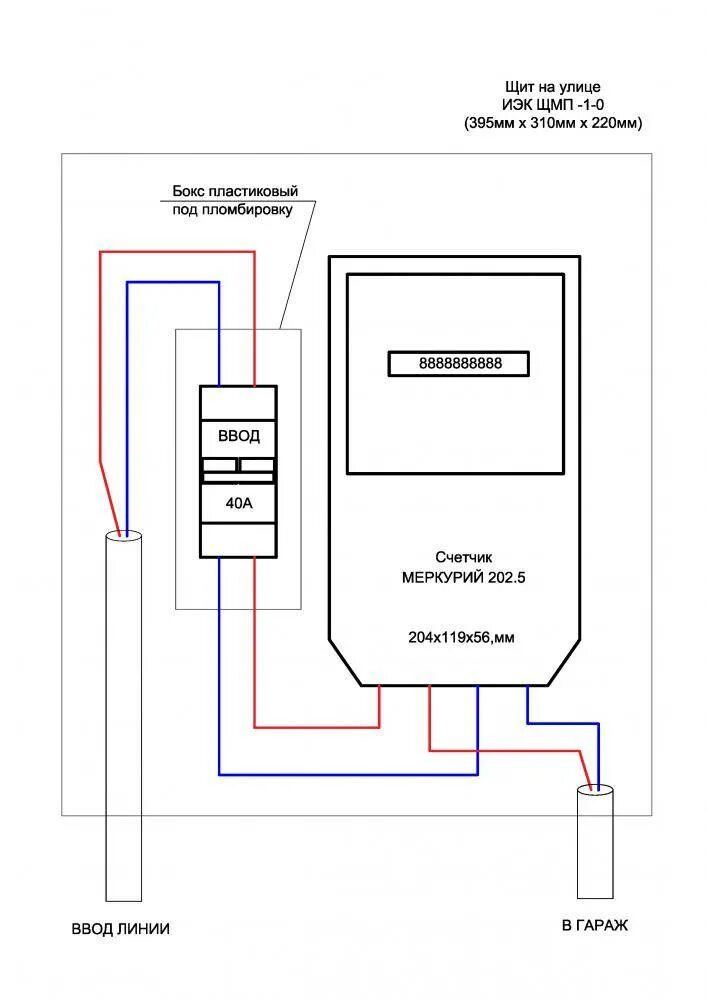 Подключение счетчика в гараже своими руками Электрощиток в гараже своими руками: как правильно собрать, схема подключения