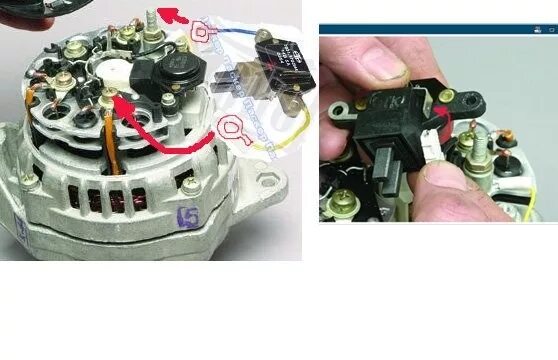 Подключение щеток генератора Приора замена щеток на генераторе 60 фото - KubZap.ru