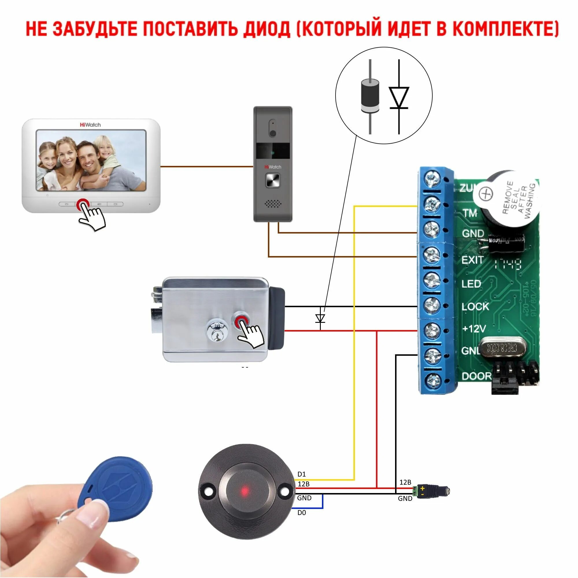 Подключение считывателя к электромеханическому замку Комплект СКУД для калитки. Электромеханический замок накладной из нержавеющей ст