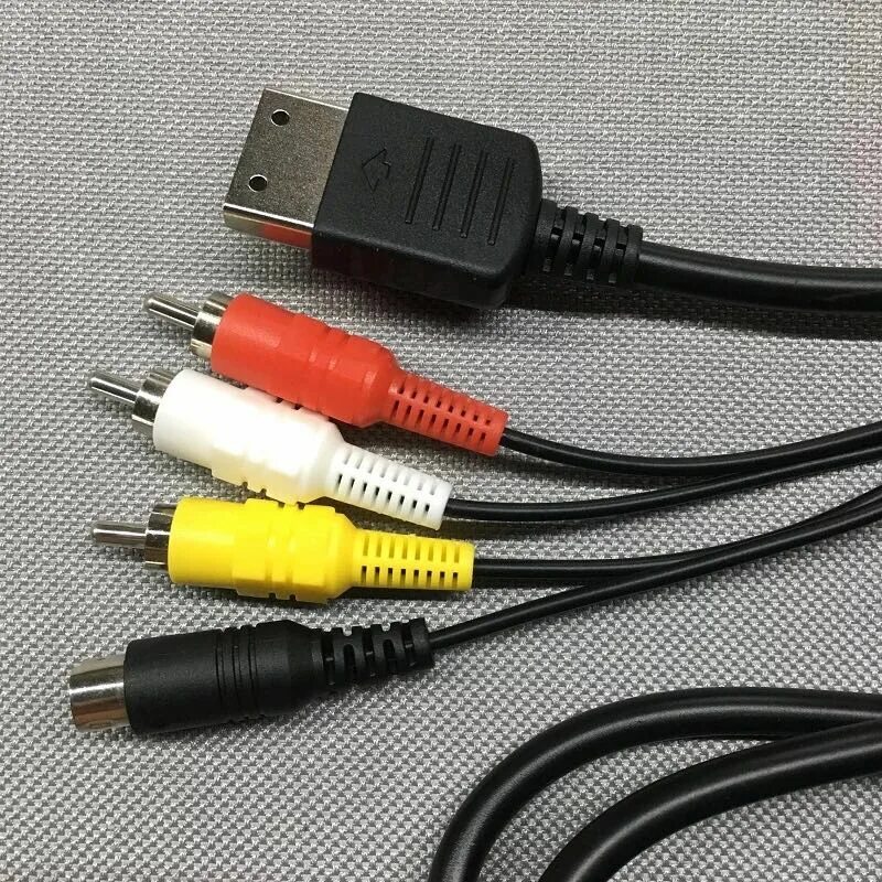 Подключение сеги к современному телевизору Bukim 1 Piece 1.8m S-av Cables S For Sega Dreamcast Game Terminal Dc Video Conso