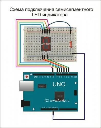 Подключение семисегментного индикатора к ардуино 4 разряда Светодиодная лента адресная: как проверить на работоспособность без Ардуино
