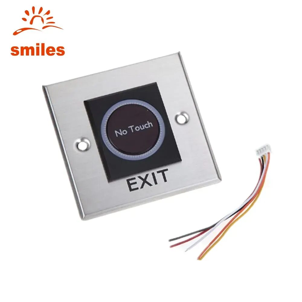 Подключение сенсорной кнопки выхода Square Type Touchless Infrared Exit Release Door Button For Access Control - Buy