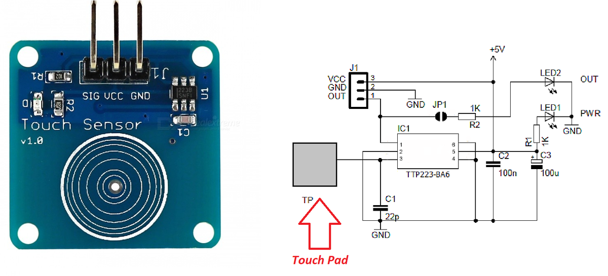 Подключение сенсорных кнопок тиайс сс2 Arduino, емкостные датчики без датчиков, возможно? Заметки программирующего "НеП