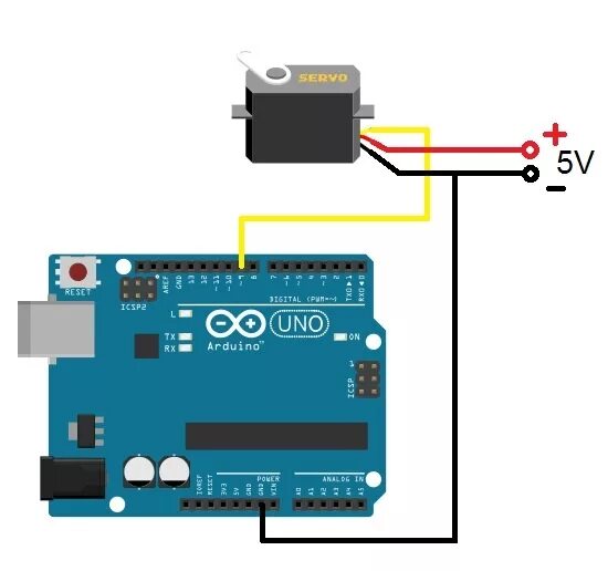 Подключение сервопривода к котлу Подключение сервопривода к Arduino