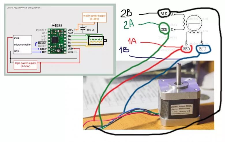 Подключение шагового двигателя 4 провода Сервопривод или шаговый двигатель ВОТ В ЧЕМ ВОПРОС Аппаратная платформа Arduino