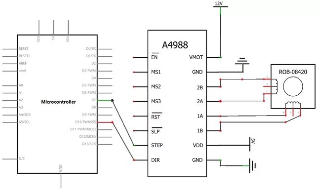 Подключение шагового двигателя а4988 A4988 Stepper Motor Driver Module Pinout, Datasheet, Specs & Alternatives