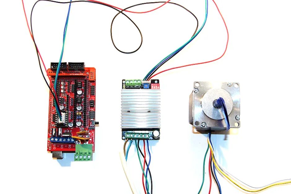 Подключение шагового двигателя без драйвера Подключение униполярного шагового двигателя NEMA 23 57HM56-2006 к RAMPS 1.4