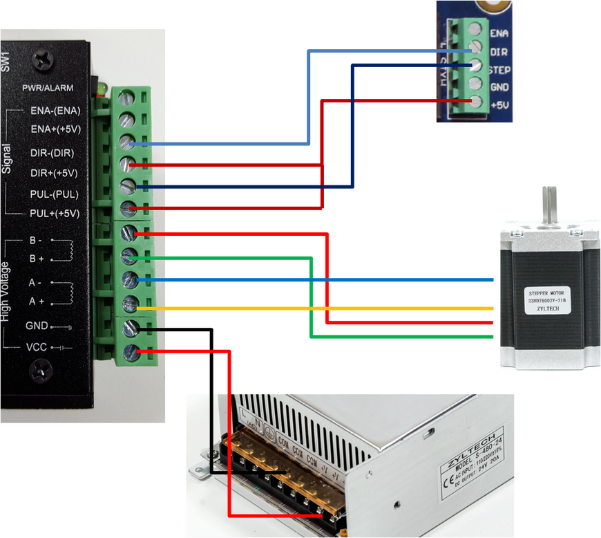 Подключение шагового двигателя чпу ZYLtech Toshiba TB6600 Driver Instructions