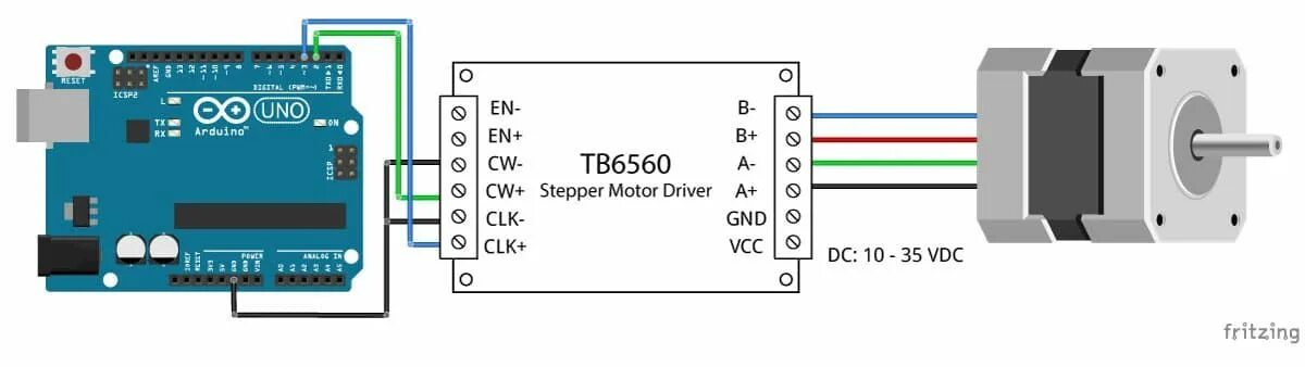 Подключение шагового двигателя чпу TB6560 Stepper Motor Driver with Arduino Tutorial (2 Examples) Stepper motor, Ar