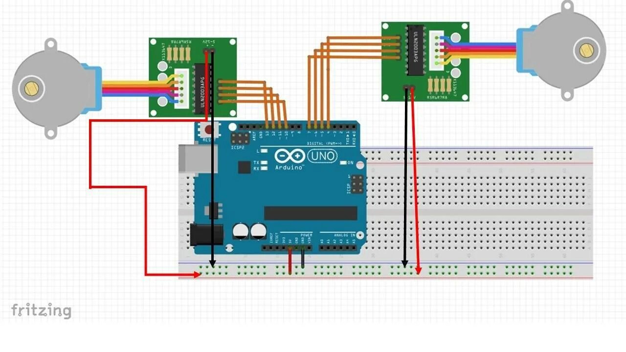 Подключение шагового двигателя к ардуино уно Шаговый двигатель и Arduino: как управлять, схема подключения 28byj-48, видео