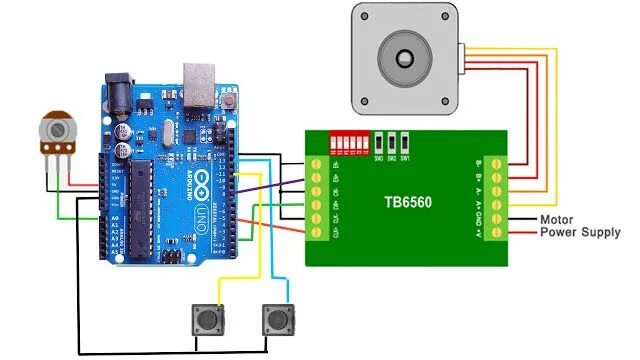 Подключение шагового двигателя к контроллеру GitHub - makertut/stepper-speed-dir-ctrl: Arduino control Stepper motor Speed an