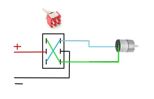 Подключение шестиконтактной кнопки Тумблер MTS-203 с фиксацией (250V/3A, 125V/6A), 3 позиции AmperMarket.kz