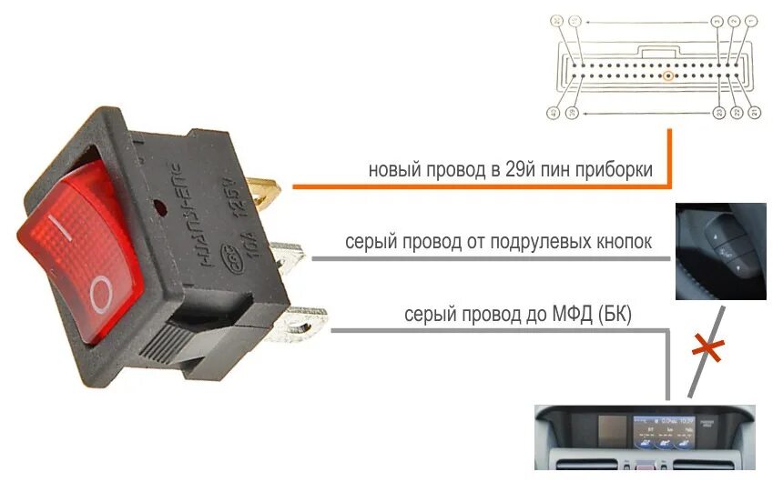 Подключение шестиконтактной кнопки Настроил панель приборов - Subaru XV (1G), 2 л, 2013 года электроника DRIVE2