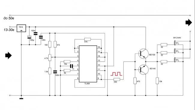 Подключение шим генератора Мощный ШИМ регулятор своими руками Схемотехника, Регулятор напряжения, Регулятор