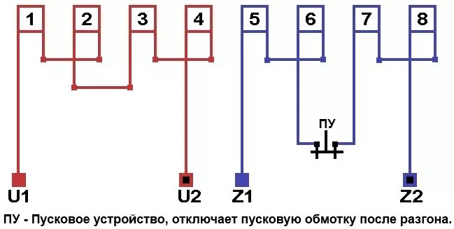 Подключение шиномонтажного станка 380 вольт схема Схема соединений обмотки однофазного электродвигателя YC90S2_4 шиномонтажного ст