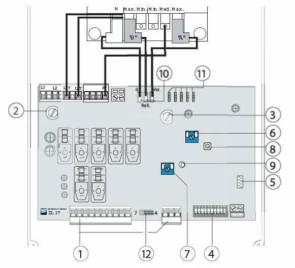 Подключение шлагбаума к электричеству CAME command motherboard ZL37 for road barriers Motherboard, Command, Barriers