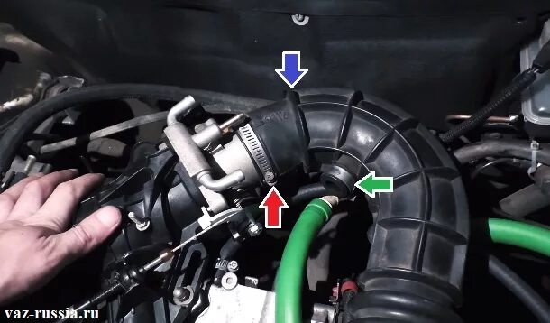 Подключение шлангов ваз 2114 Замена дроссельной заслонки на ВАЗ 2113, ВАЗ 2114, ВАЗ 2115