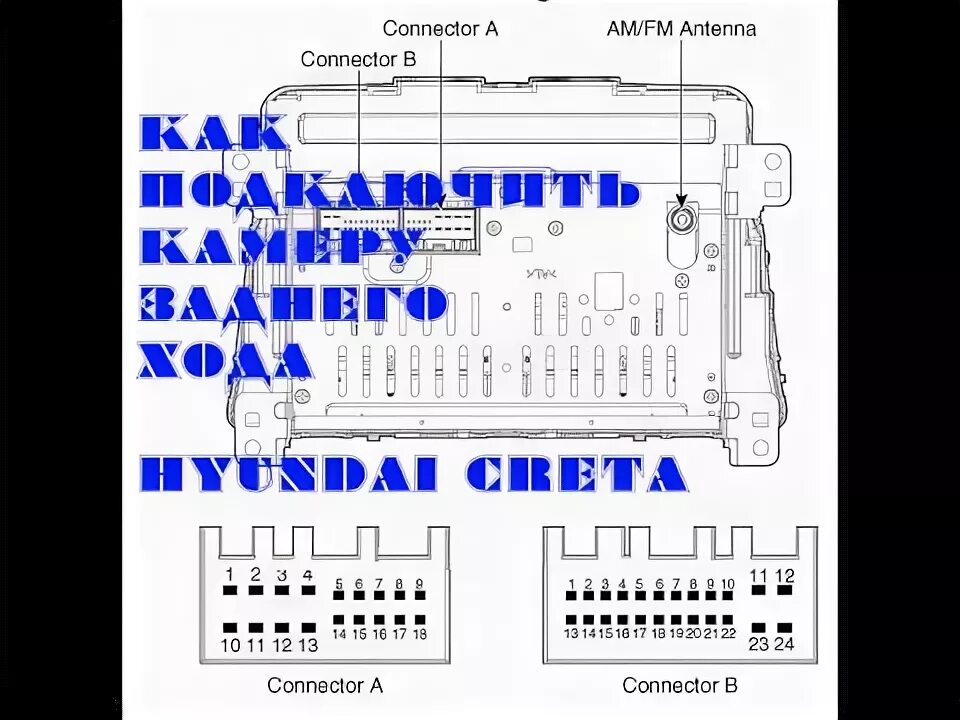 Подключение штатной камеры хендай крета АВТО КАМЕРА ЗАДНЕГО ВИДА (ХОДА) ШТАТНАЯ как подключить к новой магнитоле Hyundai