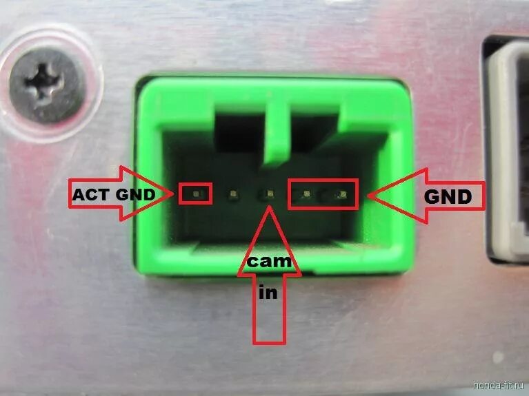 Подключение штатной камеры хонда фит Установка камеры заднего хода на японскую магнитолу. - Honda Odyssey (2G), 2,3 л