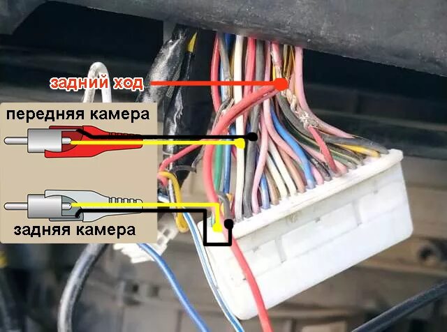 Подключение штатной камеры тойота к китайской магнитоле Как подключить штатные камеры к нештатной магнитоле (Ipsum 2001-2009, для чайник