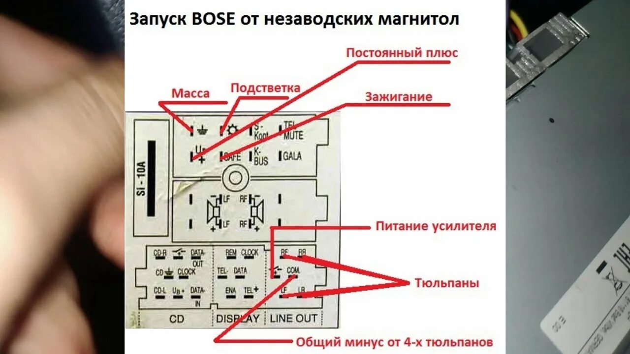 Подключение штатной магнитолы ауди Подключение магнитолы к Bose\ Audi A4 A6,passat b5 Skoda 2020! - YouTube