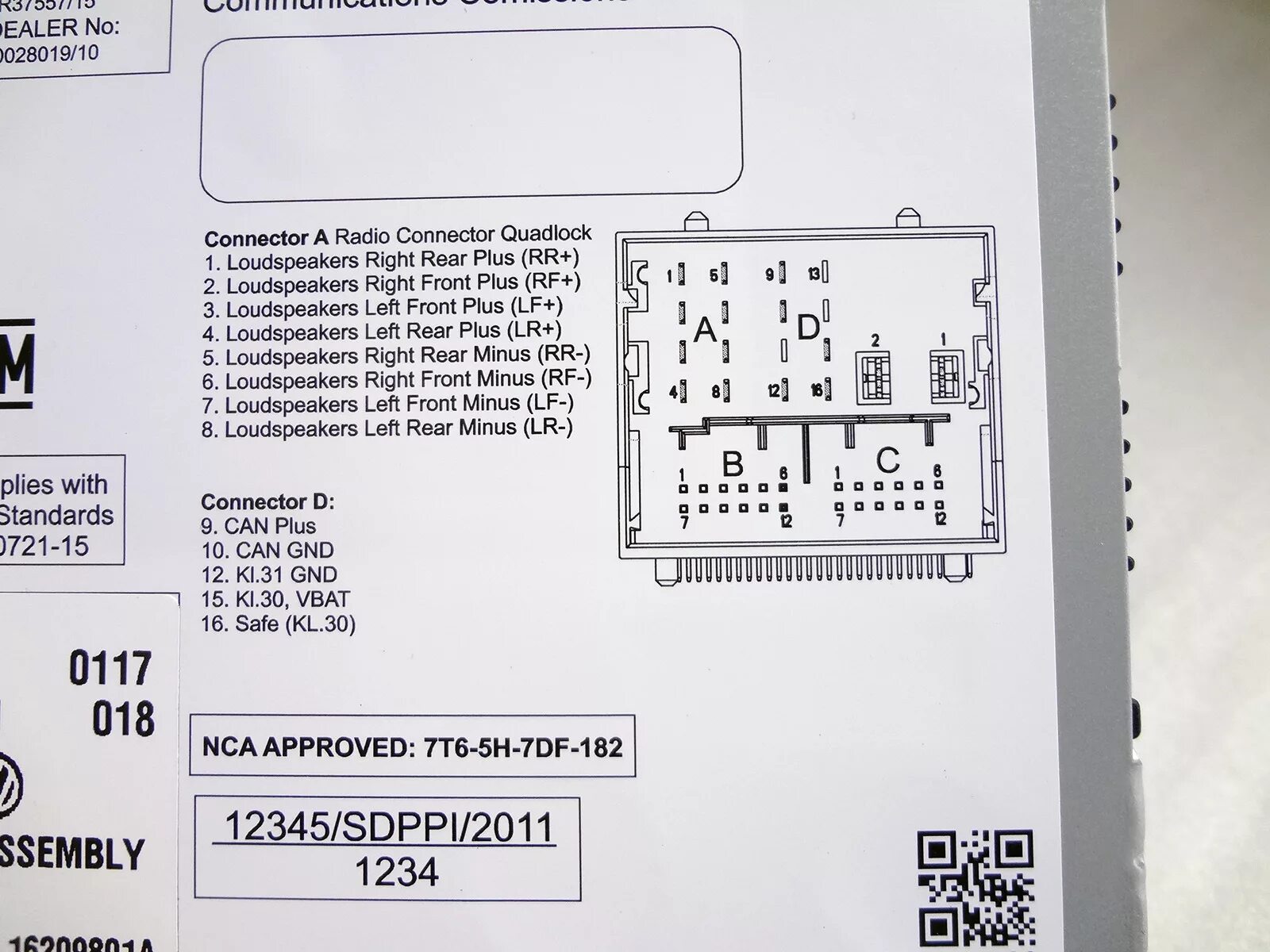 Подключение штатной магнитолы фольксваген Установлено ГУ - VAG RCD 230G - Volkswagen Polo Mk5, 1,4 л, 2014 года автозвук D