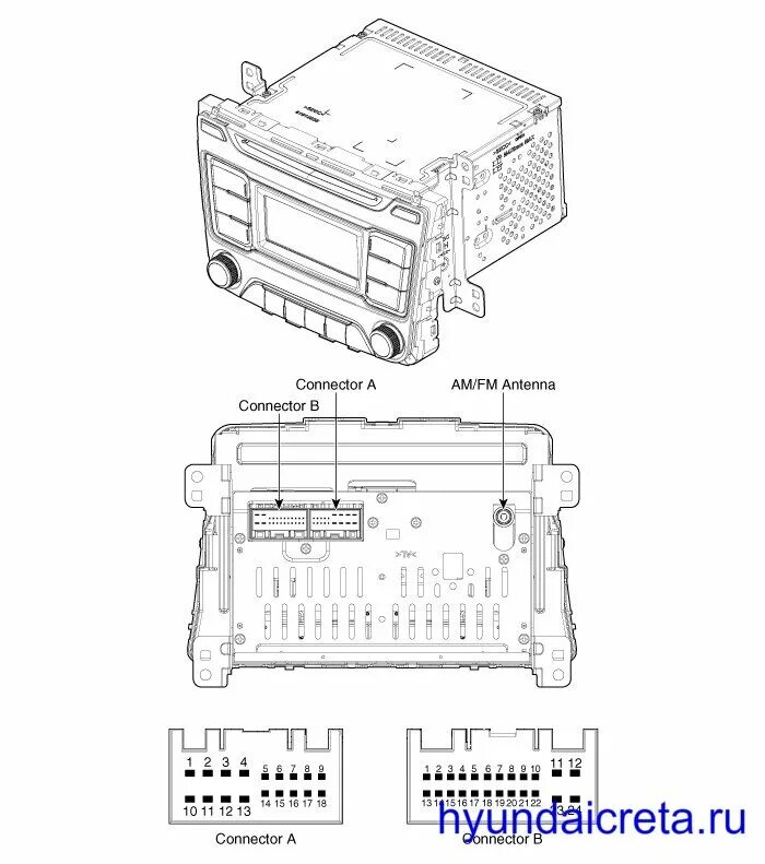 Подключение штатной магнитолы крета Штатная магнитола Хендай Крета - обзор, описание, отзывы HyundaiCreta.ru Дзен