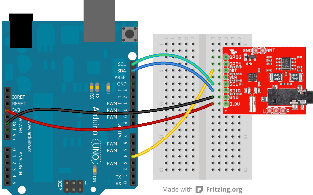 Подключение si 10 Si4707 Hookup Guide - SparkFun Learn