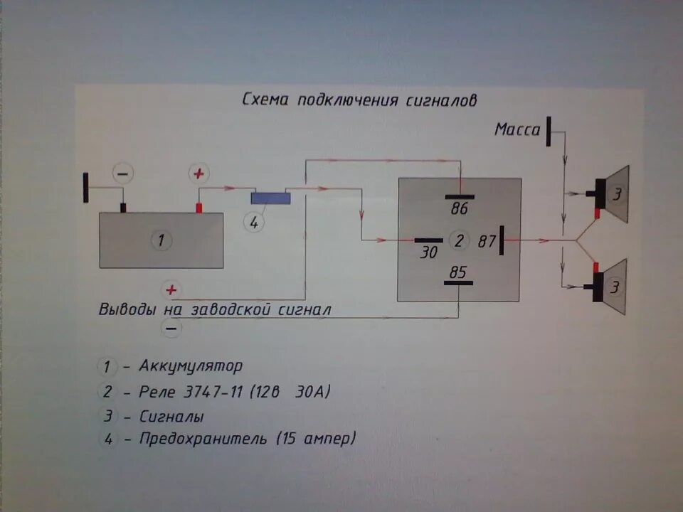 Подключение сигнала через 4 контактное Волга-сигналы - Lada 21104, 1,6 л, 2006 года электроника DRIVE2