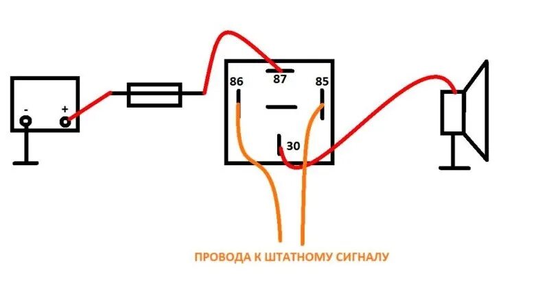 Подключение сигнала через реле 3 контакта Поставил звуковые сигналы от ГАЗ-3302 - Renault Kangoo (2G), 1,5 л, 2011 года тю